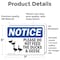 Signmission Please Do Not Feed The Ducks And Geese Sign With Symbol, 7 in W x Rectangle, Vinyl Decal OS-2PACK-NS-D-57-L-17379 - alternate 4